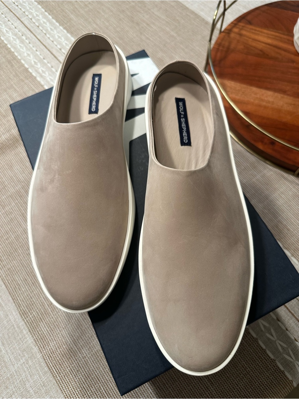 Wolf & Shepherd Cruise Men's Slip-On Mule Sneakers - Lunar Gray Sz 10 - Picture 2 of 5